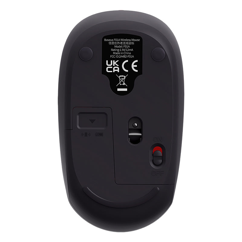 Baseus F01A Compact Silent Click Comfortable Design Wireless Mouse with Adjustable DPI