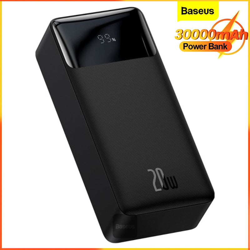 Baseus Bipow 30000mAh PD 20W Super Fast Charging Power Bank with Digital Display