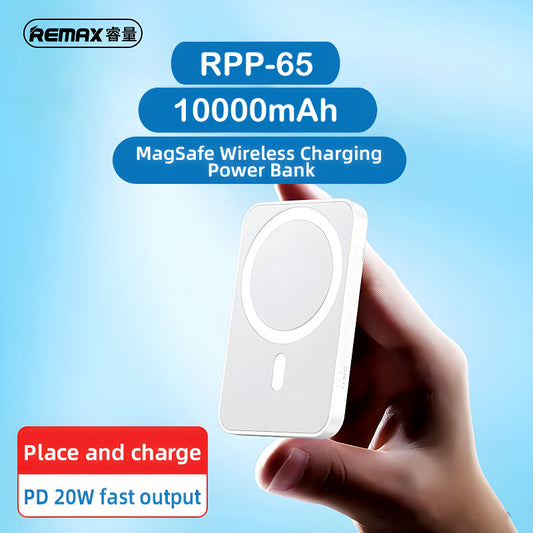 RPP-65 REMAX Usion Series 10000mAh PD 20W Magnetic Wireless Fast Charging Power Bank