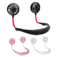 Hand Free Sports Dual Fan Portable Neck Band Hanging USB Battery Rechargeable Mini Cooler Fan