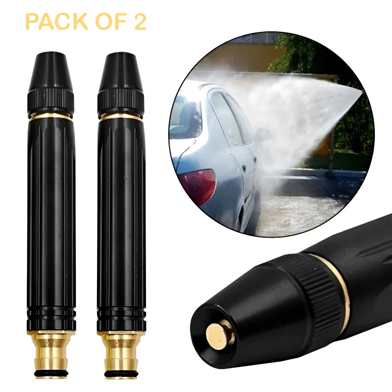 Pack of 2 Multi-Functional High-Pressure Metal Water Spray Nozzles