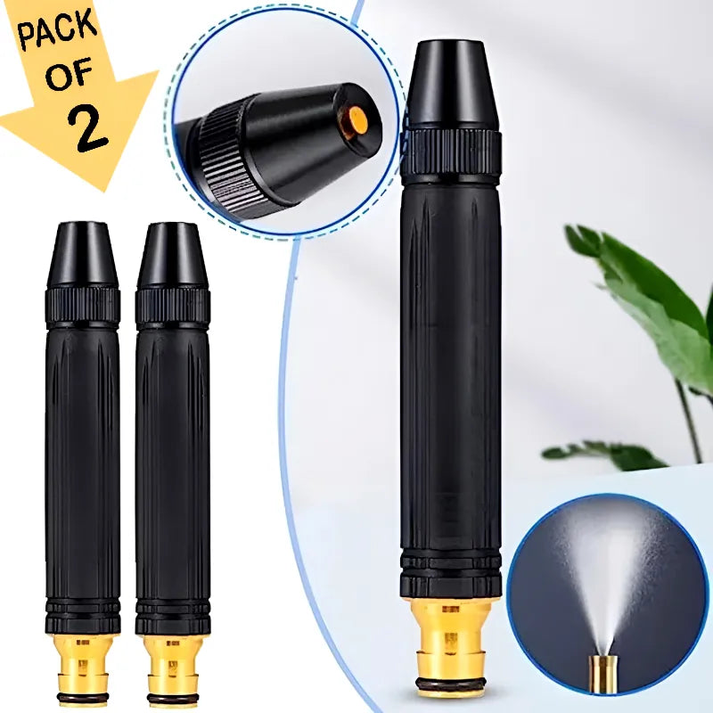 Pack of 2 Multi-Functional High-Pressure Metal Water Spray Nozzles