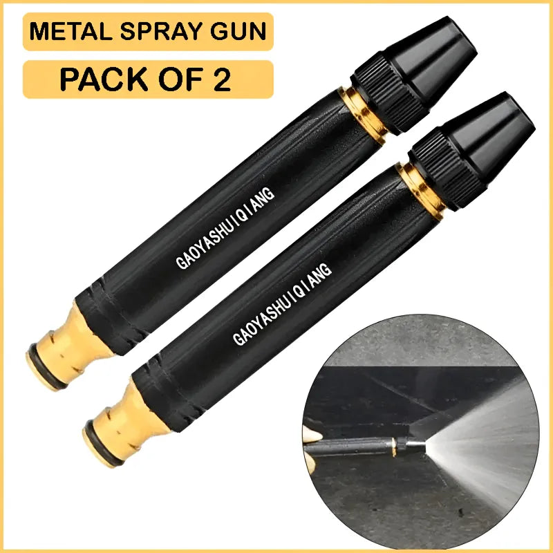 Pack of 2 Multi-Functional High-Pressure Metal Water Spray Nozzles