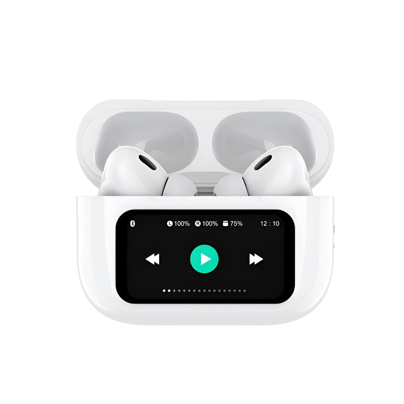 A9 Pro High Quality Sound, ENC Noise Reduction Wireless AirPods With Smart Touch Screen Control