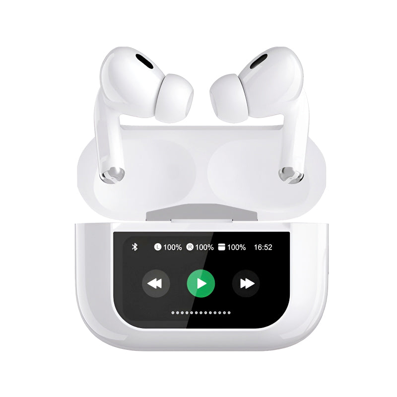 A9 Pro High Quality Sound, ENC Noise Reduction Wireless AirPods With Smart Touch Screen Control