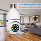 960P Panoramic Wifi Wireless Bulb IP Camera 360 Degree Night Vision TF Card Recording