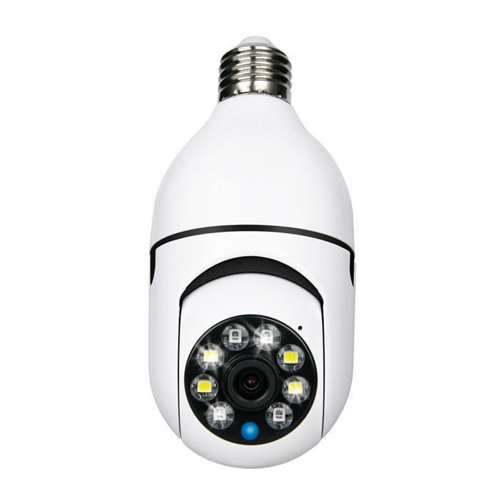 960P Panoramic Wifi Wireless Bulb IP Camera 360 Degree Night Vision TF Card Recording