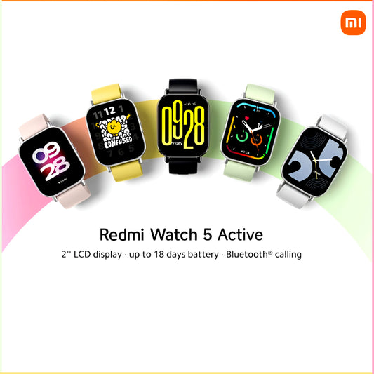 Redmi Watch 5 Active – 2 inch IPS LCD Display, Long Battery Life, Bluetooth Calling Smartwatch