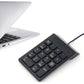 USB Number Portable Mini Keypad 18 Key For Laptop PC Notebook Desktop