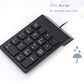 USB Number Portable Mini Keypad 18 Key For Laptop PC Notebook Desktop