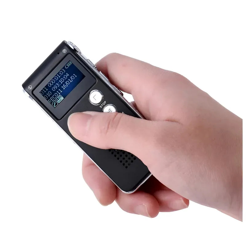 8GB Mini Digital Voice Recorder – Professional Rechargeable Device with One-Touch Recording & MP3 Playback