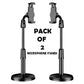 Pack of 2 Professional-Grade Vocal Microphone Stands for Broadcasting and Recording