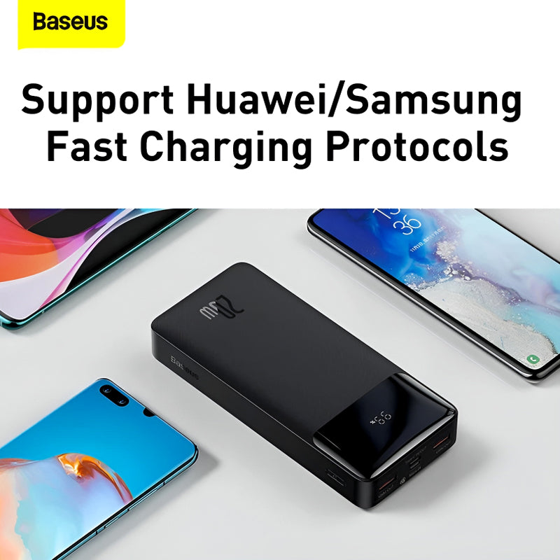 Baseus Bipow 30000mAh PD 20W Super Fast Charging Power Bank with Digital Display