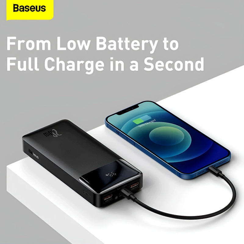 Baseus Bipow 30000mAh PD 20W Super Fast Charging Power Bank with Digital Display