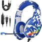 J10 Gaming Headphones Gaming Headset Ultra Flexible Led Stereo Surround Headphone