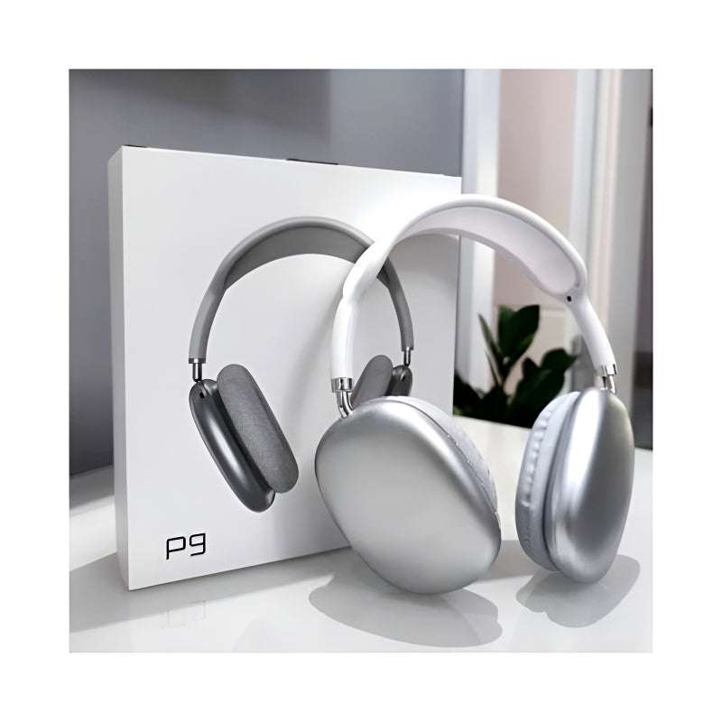 P9 Bluetooth Wireless Noise-Cancelling Stereo Headphones with Mic for Sports & Gaming