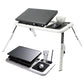 Multi-Function Folding Laptop Desk Table Laptop Stand Holder With 2 USB Cooling Fans Mouse Pad For Bed