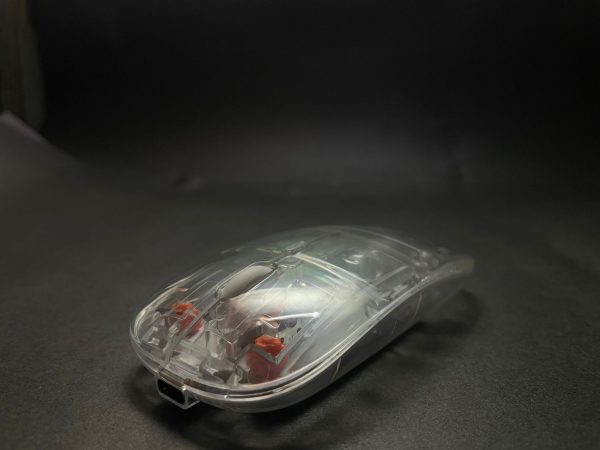 Rgb Wireless Transparent Mouse Dual-mode Rechargeable Mouse With Led Lights