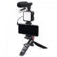 Multifunctional Professional Vlogging Kit With Tripod LED Video Light And Phone Holder