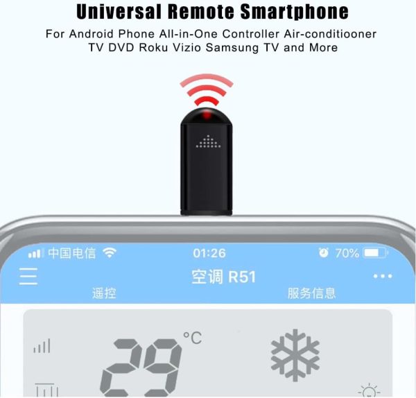 Universal Smart Remote Control Connector Ir Controller Adapter Usb-c Infrared Blaster Control For Android Phone